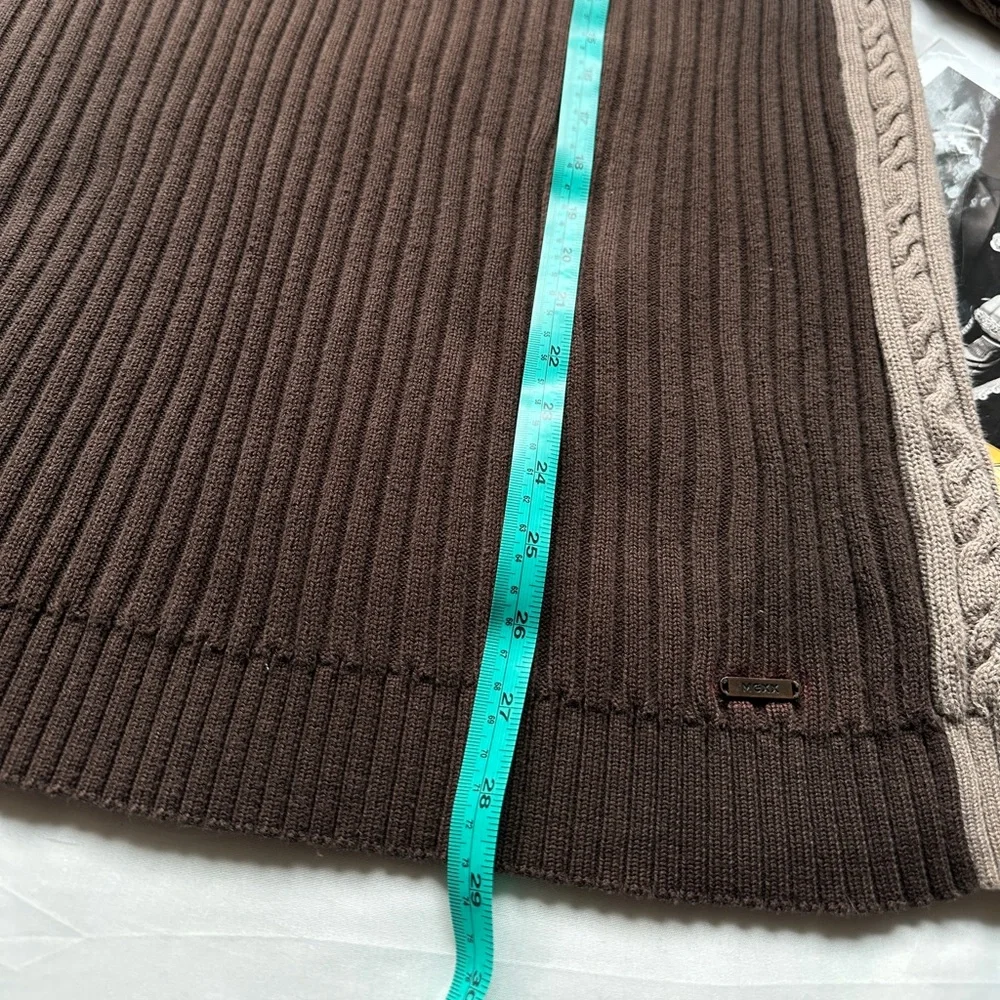 Mexx Brown and Tan Cardigan Sweater - Picture 9 of 12